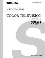 Предварительный просмотр 1 страницы Toshiba 50H81 Series Service Manual