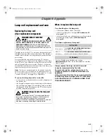 Предварительный просмотр 63 страницы Toshiba 50HM67 - 50" Rear Projection TV Owner'S Manual