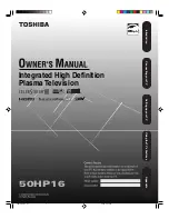 Toshiba 50HP16 Owner'S Manual preview