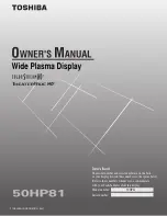 Preview for 1 page of Toshiba 50HP81 Owner'S Manual