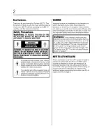 Preview for 2 page of Toshiba 50L1450U User Manual