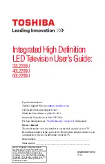 Toshiba 50L2200U User Manual preview