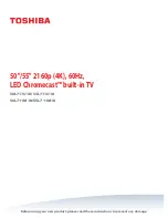 Preview for 1 page of Toshiba 50L711M18 Manual