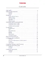 Preview for 2 page of Toshiba 50L711M18 Manual