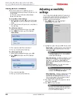 Preview for 64 page of Toshiba 50L711M18 Manual