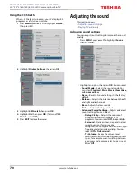 Preview for 70 page of Toshiba 50L711M18 Manual