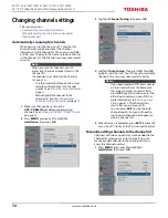 Preview for 72 page of Toshiba 50L711M18 Manual