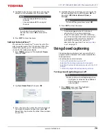 Preview for 79 page of Toshiba 50L711M18 Manual