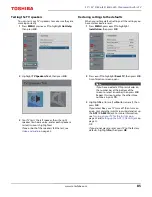 Preview for 85 page of Toshiba 50L711M18 Manual