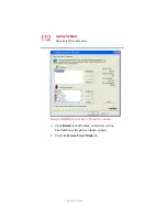 Предварительный просмотр 112 страницы Toshiba 5105-S501 - Satellite - Pentium 4-M 1.7 GHz User Manual