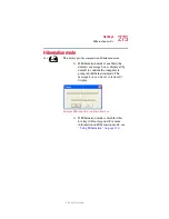 Предварительный просмотр 275 страницы Toshiba 5105-S501 - Satellite - Pentium 4-M 1.7 GHz User Manual