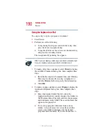 Предварительный просмотр 190 страницы Toshiba 5105-S607 User Manual