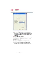 Предварительный просмотр 196 страницы Toshiba 5105-S607 User Manual