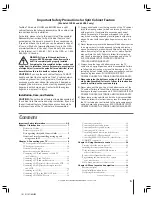 Предварительный просмотр 5 страницы Toshiba 51HX93 Owner'S Manual