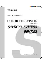 Toshiba 51HX93 Service Manual предпросмотр