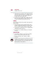 Preview for 44 page of Toshiba 5205-S119 User Manual