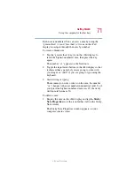 Preview for 71 page of Toshiba 5205-S119 User Manual