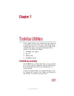 Preview for 201 page of Toshiba 5205-S119 User Manual