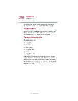 Preview for 216 page of Toshiba 5205-S119 User Manual