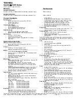 Toshiba 5205-S503 Specifications preview