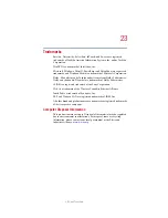 Preview for 23 page of Toshiba 5205 S705 - Satellite - Pentium 4-M 2.4 GHz User Manual