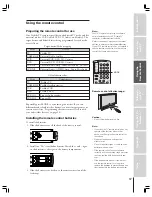 Предварительный просмотр 17 страницы Toshiba 52HMX84 - Cinema Series HD Owner'S Manual