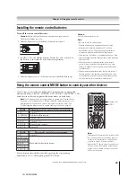 Предварительный просмотр 33 страницы Toshiba 52HMX95 - 52" Rear Projection TV Owner'S Manual