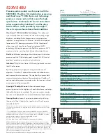 Preview for 2 page of Toshiba 52XV540 Specifications