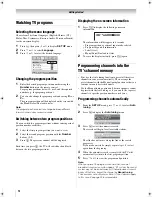 Предварительный просмотр 12 страницы Toshiba 52Z3500A Owner'S Manual