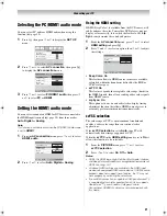 Preview for 31 page of Toshiba 52Z3500A Owner'S Manual