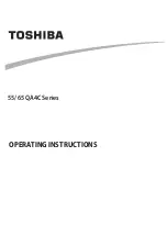 Preview for 1 page of Toshiba 55 QA4C Series Operating Instructions Manual