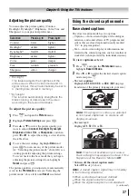 Preview for 37 page of Toshiba 55HT1U Owner'S Manual