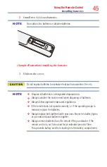 Preview for 45 page of Toshiba 55L7400U User Manual