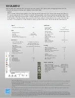 Preview for 2 page of Toshiba 55UL605U Specifications