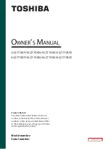 Предварительный просмотр 2 страницы Toshiba 55Z770KN Owner'S Manual