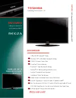 Toshiba 55ZV650U - 54.6" LCD TV Specifications предпросмотр