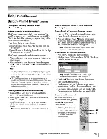 Preview for 75 page of Toshiba 56MX195 - 56" Rear Projection TV Owner'S Manual