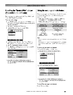 Preview for 79 page of Toshiba 56MX195 - 56" Rear Projection TV Owner'S Manual