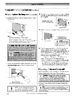 Preview for 130 page of Toshiba 56MX195 - 56" Rear Projection TV Owner'S Manual