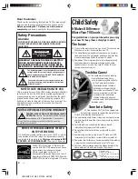 Preview for 2 page of Toshiba 57H84 - 57" Rear Projection TV Owner'S Manual