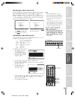 Preview for 49 page of Toshiba 57H84 - 57" Rear Projection TV Owner'S Manual