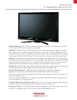 Toshiba 57LX177 - 57" LCD TV Specification preview