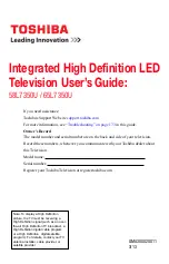 Preview for 1 page of Toshiba 58L7350U User Manual