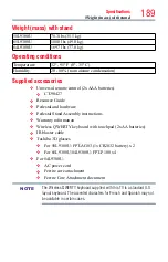 Preview for 189 page of Toshiba 58L9300U User Manual