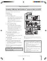 Предварительный просмотр 17 страницы Toshiba 62HM15A - 62" Rear Projection TV Owner'S Manual