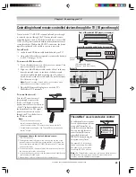 Предварительный просмотр 21 страницы Toshiba 62HM15A - 62" Rear Projection TV Owner'S Manual