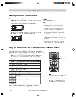 Предварительный просмотр 28 страницы Toshiba 62HM15A - 62" Rear Projection TV Owner'S Manual