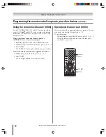 Предварительный просмотр 32 страницы Toshiba 62HM15A - 62" Rear Projection TV Owner'S Manual