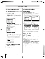 Предварительный просмотр 52 страницы Toshiba 62HM15A - 62" Rear Projection TV Owner'S Manual