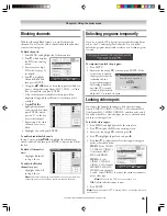 Предварительный просмотр 95 страницы Toshiba 62HM15A - 62" Rear Projection TV Owner'S Manual